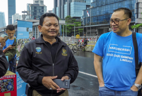 Acara oleh PT. ARAH ENVIRONMENTAL INDONESIA bekerja sama dengan gerakan #AKUBERSIH pada Car Free Day